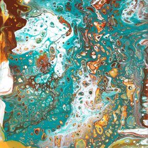 “Ocean Currents” – 8x10 Abstract Acrylic on Canvas